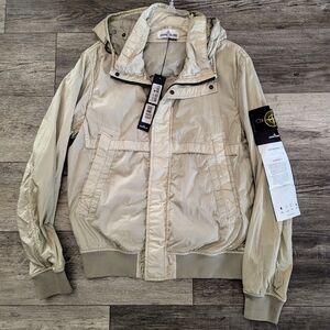 NWT Stone Island Tan Membrana TC Windbreaker Jacket MEDIUM